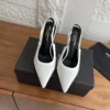Saint Laurent Pointed-Toe Heeled Sandals