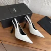 Saint Laurent Pointed-Toe Heeled Sandals