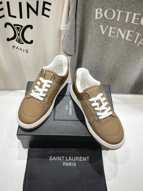 Saint Laurent Leather Sneakers