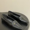 Saint Laurent Square-Toe Ballet Flats