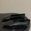 Saint Laurent Square-Toe Ballet Flats