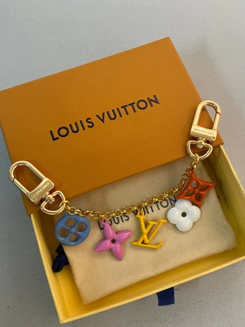 Louis Vuitton Monogram-Pattern Metal Bag Charm