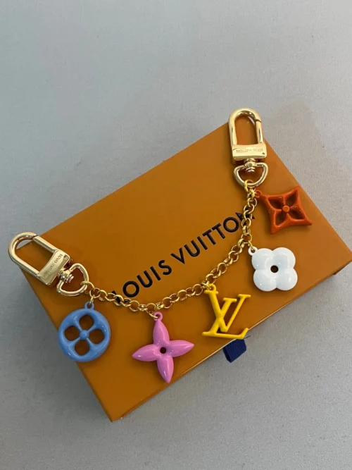Louis Vuitton Monogram-Pattern Metal Bag Charm