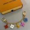 Louis Vuitton Monogram-Pattern Metal Bag Charm