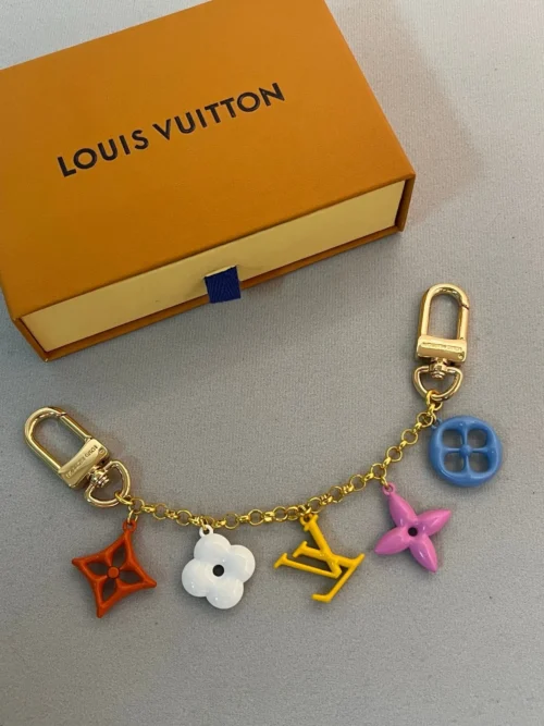 Louis Vuitton Monogram-Pattern Metal Bag Charm