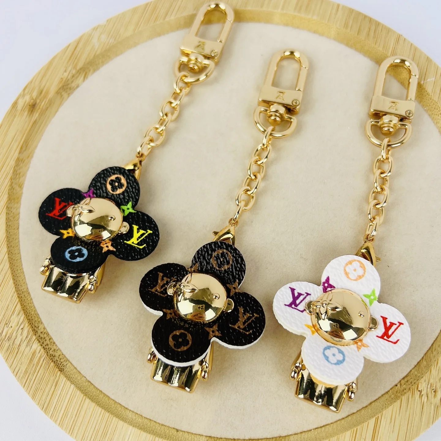 BCUNK0145-01 Monogram-Pattern Bag Charm - Ref. BCUNK0145