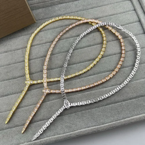 Bvlgari Snake Pavé Necklace