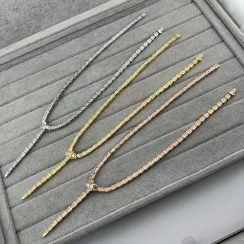 Bvlgari Snake Pavé Necklace