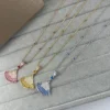 Bvlgari Blue Stone Fan Pavé Pendant Necklace