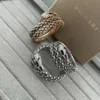 Bvlgari Black Onyx Snake Stone-Accented Bangle Bracelet