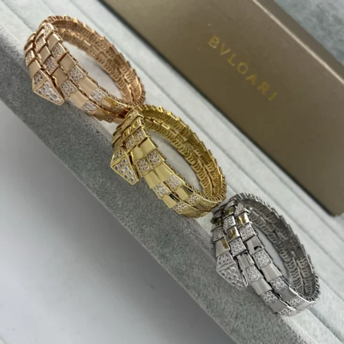 Bvlgari Snake Wide Bangle Bracelet