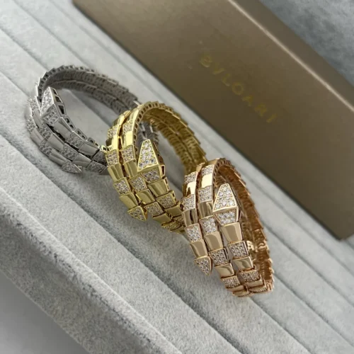 Bvlgari Snake Wide Bangle Bracelet