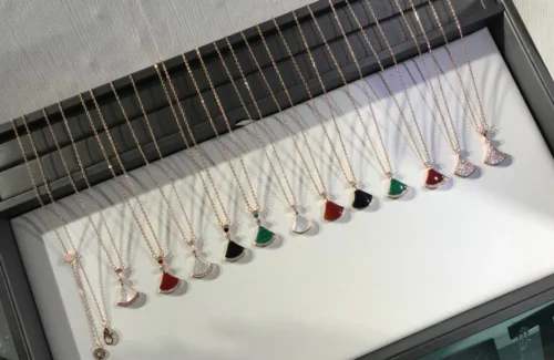 Bvlgari Multi-Stone Fan Necklace