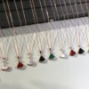Bvlgari Multi-Stone Fan Necklace