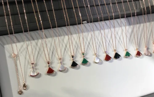 Bvlgari Multi-Stone Fan Necklace