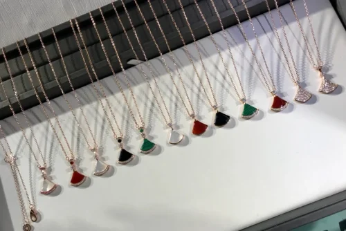 Bvlgari Multi-Stone Fan Necklace