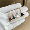 Bvlgari Fan Mother-of-Pearl Carnelian Onyx Pendant Necklace