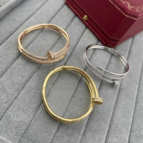 Cartier Nail Pavé Bangle Bracelet