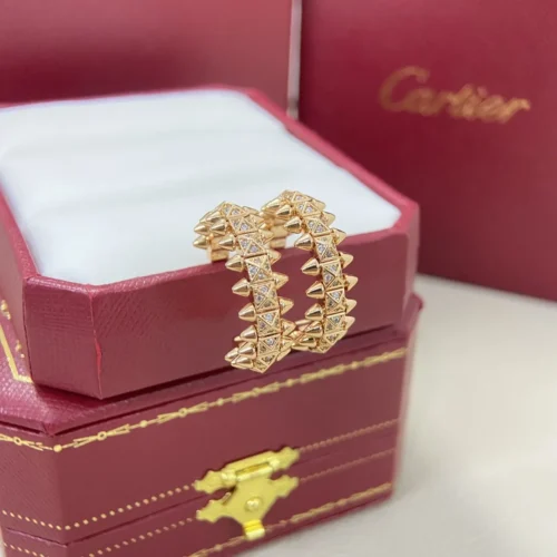 Cartier Stud Stone-Accented Stud Earrings