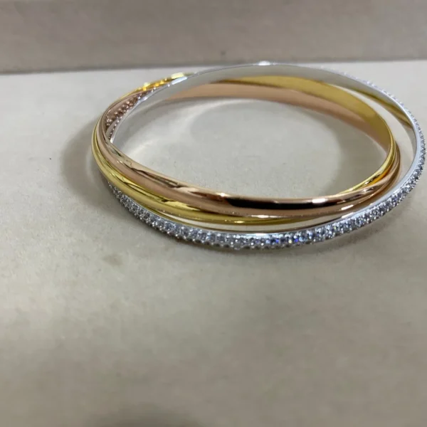 JWCARTIER0029-01 Cartier Two-Tone Bangle Bracelet