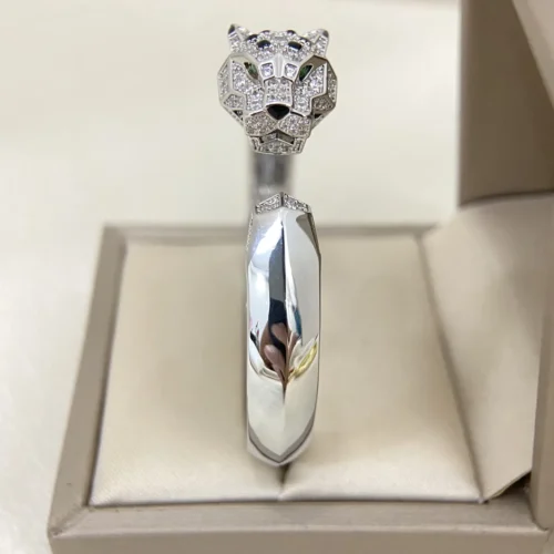 Cartier Panther Stone-Accented Bangle Bracelet