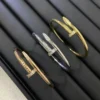 Cartier Nail Stone-Accented Bangle Bracelet