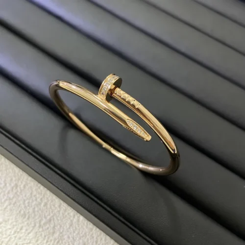 Cartier Nail Stone-Accented Bangle Bracelet