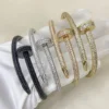 Cartier Nail Pavé Bangle Bracelet
