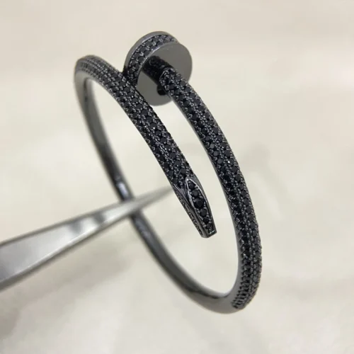 Cartier Nail Pavé Bangle Bracelet