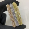 Cartier Stud Stone-Accented Bangle Bracelet