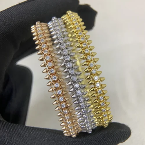 Cartier Stud Stone-Accented Bangle Bracelet