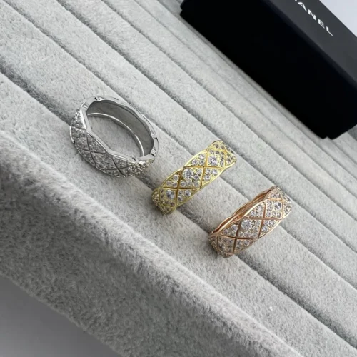 Chanel Quilted Pavé Ring
