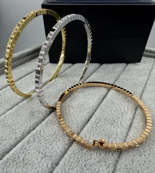 Chopard Quilted Stone-Accented Bangle Bracelet