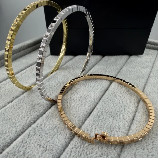 Chopard Quilted Stone-Accented Bangle Bracelet