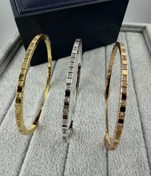Chopard Quilted Stone-Accented Bangle Bracelet