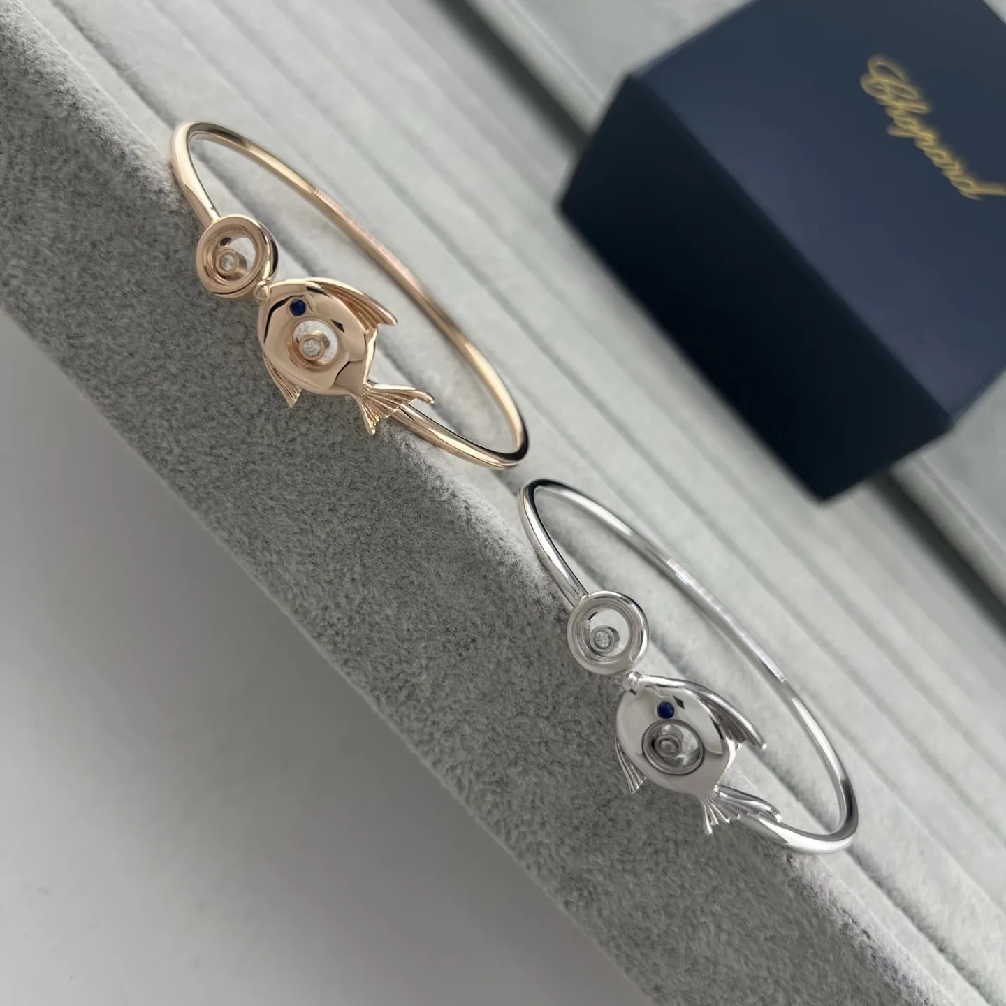 Chopard Goldfish Single-Stone Cuff Bracelet