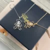 Chopard Teddy Bear Single-Stone Openwork Pendant Necklace