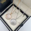 Chopard Round Pavé Pendant Necklace