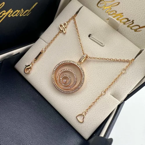 Chopard Round Pavé Pendant Necklace