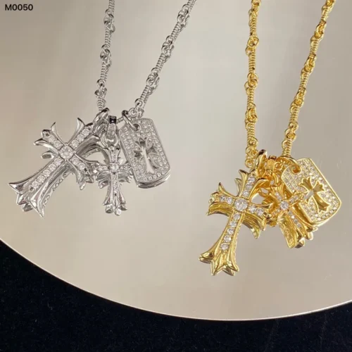 Chrome Hearts Three-Piece Cross Necklace Set