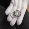 Chrome Hearts 925 Silver Three-Piece Ring