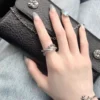 Chrome Hearts 925 Silver Three-Piece Ring