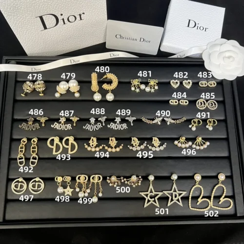 Dior Stud Earring Collection
