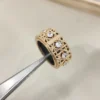Dior Quilted Stone-Accented Ring