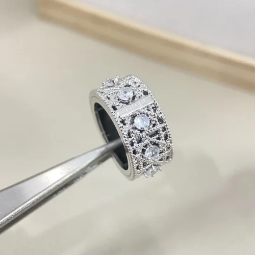 Dior Quilted Stone-Accented Ring