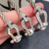 Fred Force 10 Horseshoe Pavé Bangle Bracelet