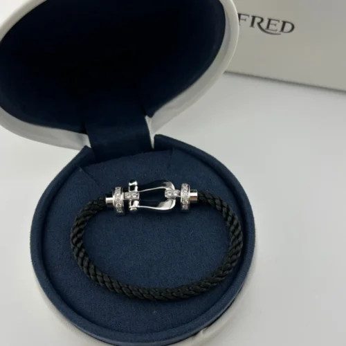 Fred Horseshoe Red Cord Bracelet