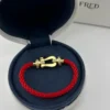 Fred Horseshoe Red Cord Bracelet