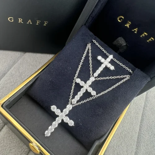 Graff Pavé Cross Necklace