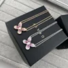 Graff Multicolor Butterfly Double-Chain Pendant Necklace